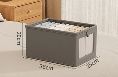 Foldable Clothes Storage Box with Cover