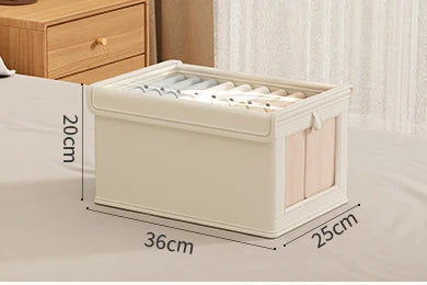 Foldable Clothes Storage Box with Cover