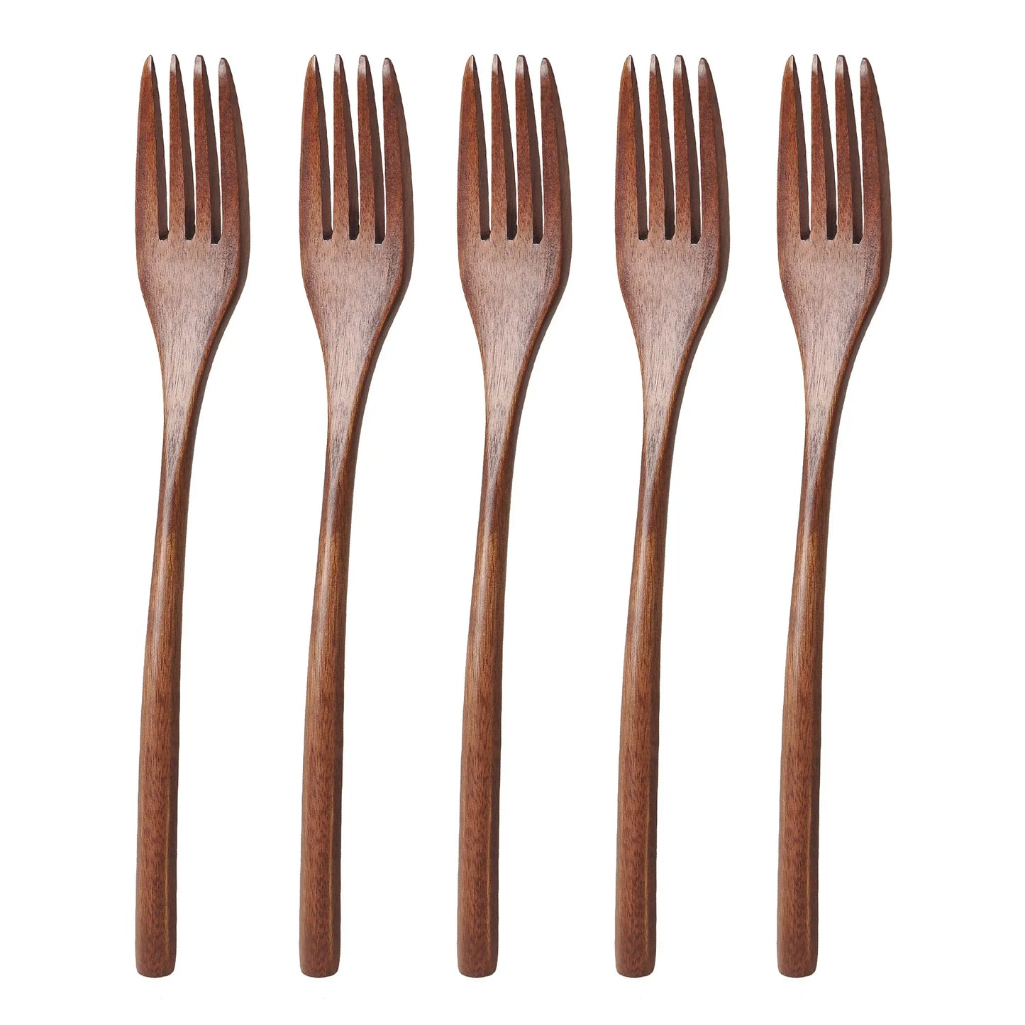 5 Pieces Wooden Spoon & Fork