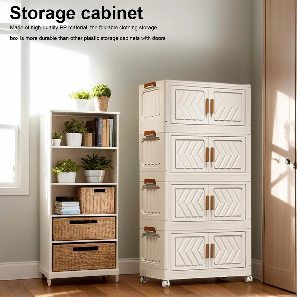 Bin with drawers, 4 Tier Stackable Storage