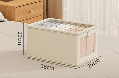 Foldable Clothes Storage Box with Cover