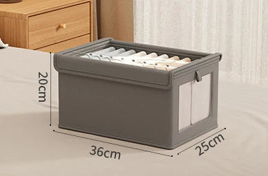 Foldable Clothes Storage Box with Cover