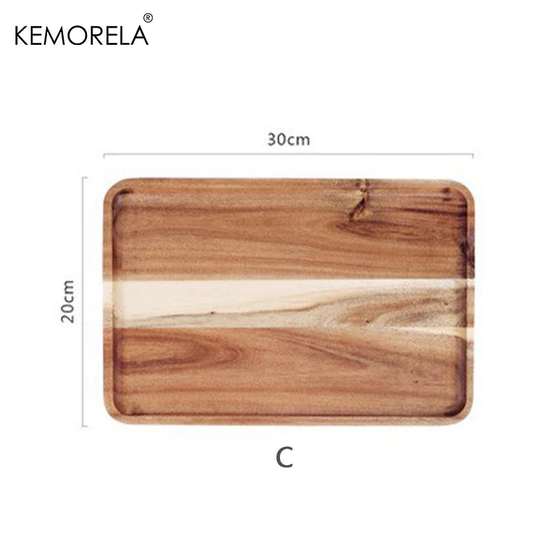 1PCS Acacia Wood Tray