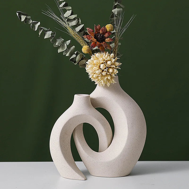 Hollow Flower Vases Set of 2