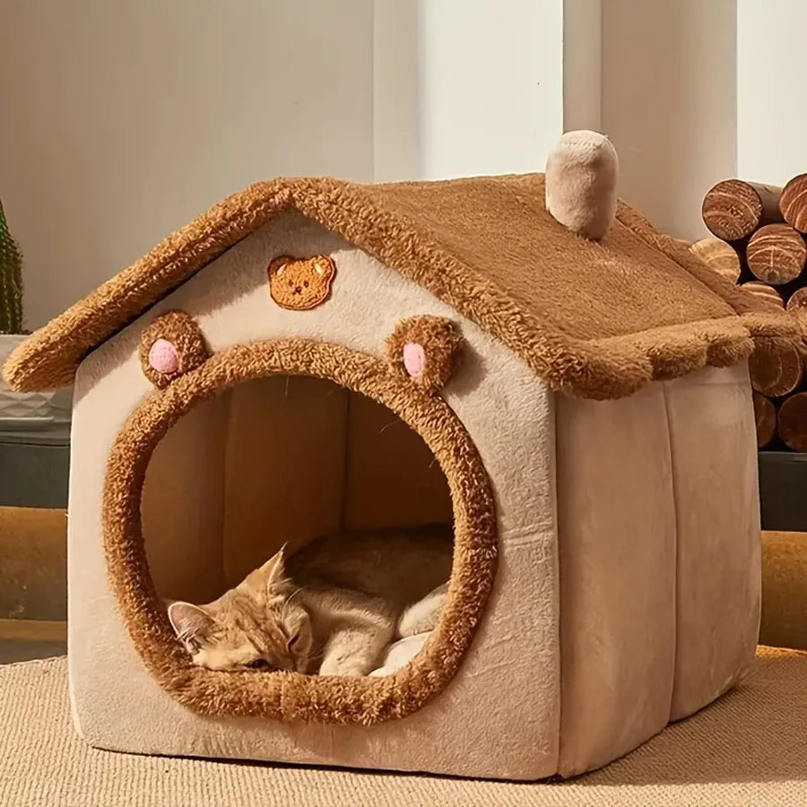 Foldable Pet House Cave