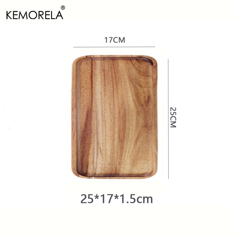 1PCS Acacia Wood Tray