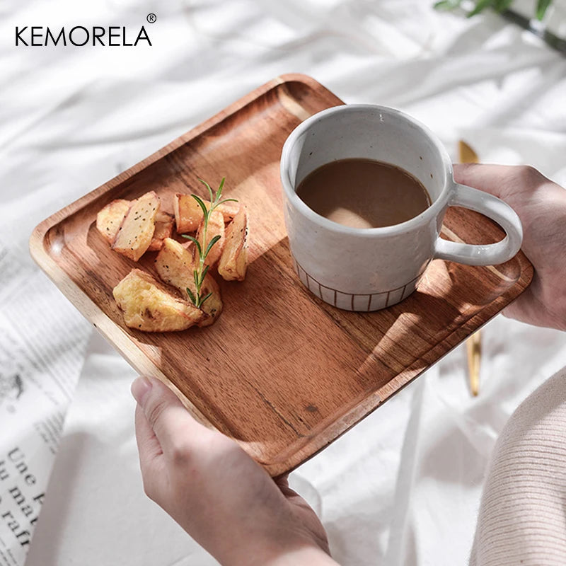 1PCS Acacia Wood Tray