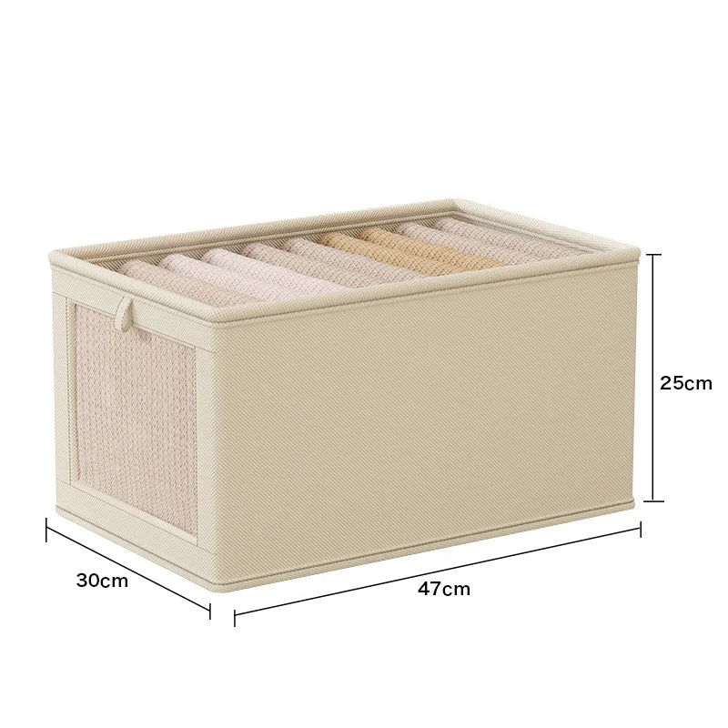 Foldable Clothes Storage Box with Cover